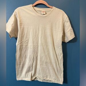 Supreme Men's Beige Short Sleeve Tee